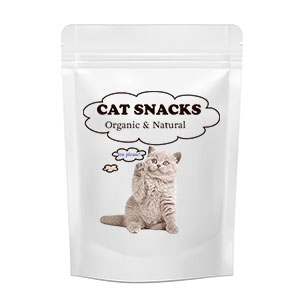 bag of organic cats snacks